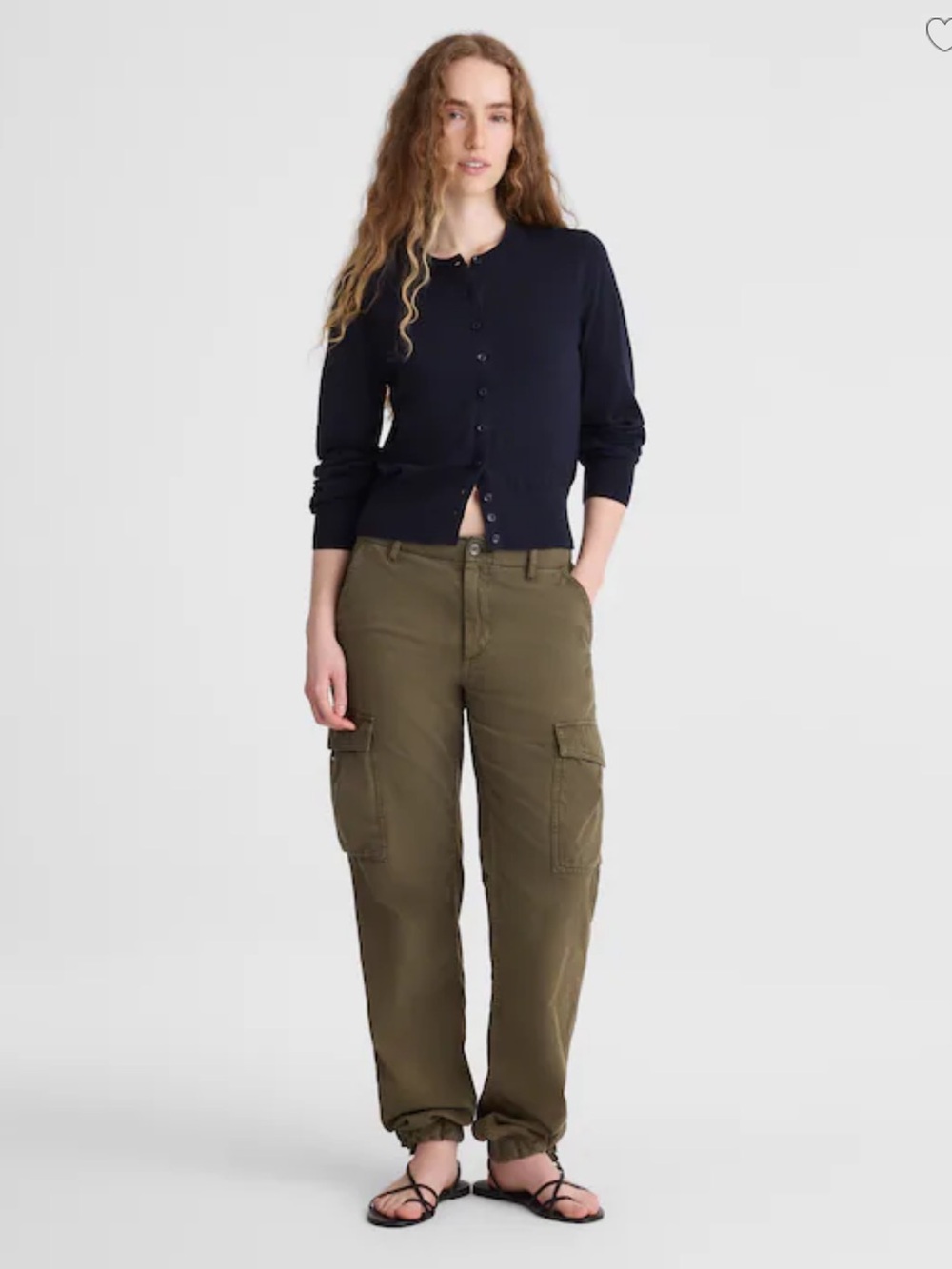 Madewell Button-Front Cardigan in 100% Cotton - Classic Navy